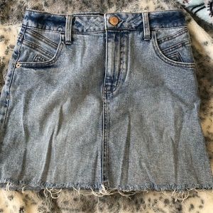 High Waisted Jean Skirt